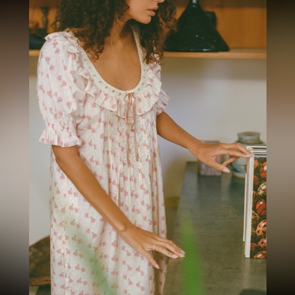 NWT Christy Dawn Inez Dress in Blush Bouquet 💐 🌸 🌷XS - Picture 3 of 6